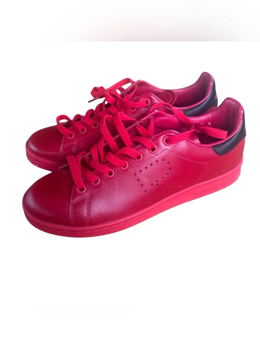 Adidas Raf Simons X Stan Smith Red Sneakers Size 8.5